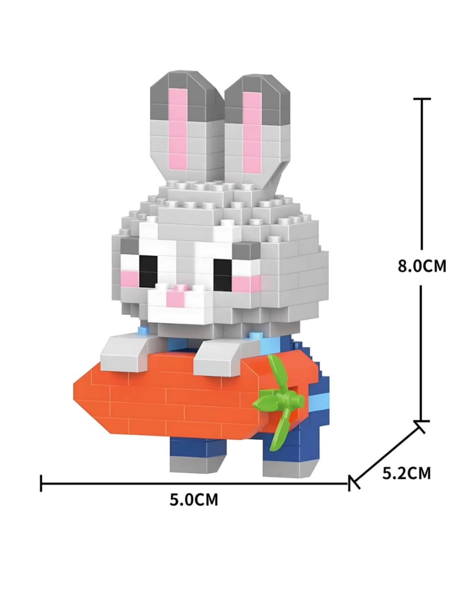 Judy Hopps wh Carrot Mini Lego