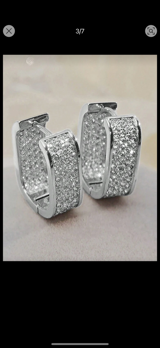 Boucles d'oreilles strass élégantes