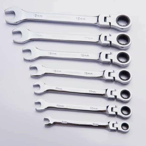 Clés À Molette 7 PCS Originales - Argenté