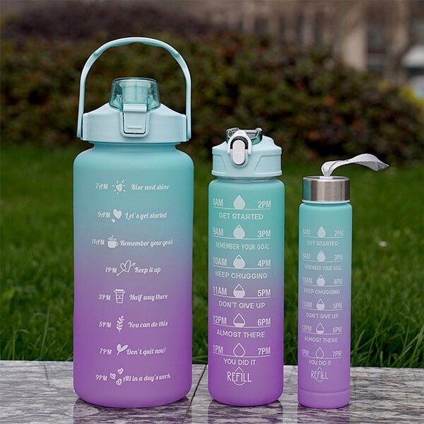 3 in 1 Water Bottle set