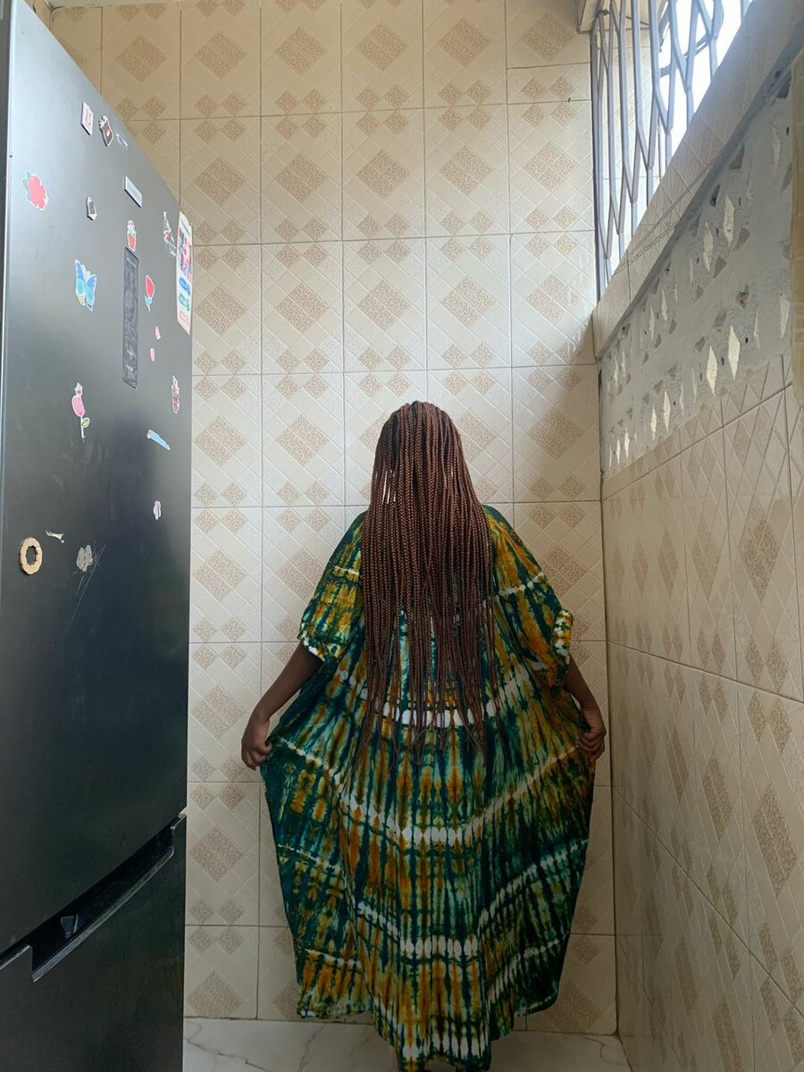 Robe ample batik colorée