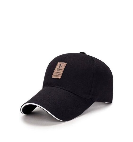 Casquette noire unisexe
