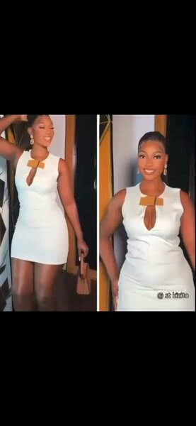 Robe blanche élégante femme