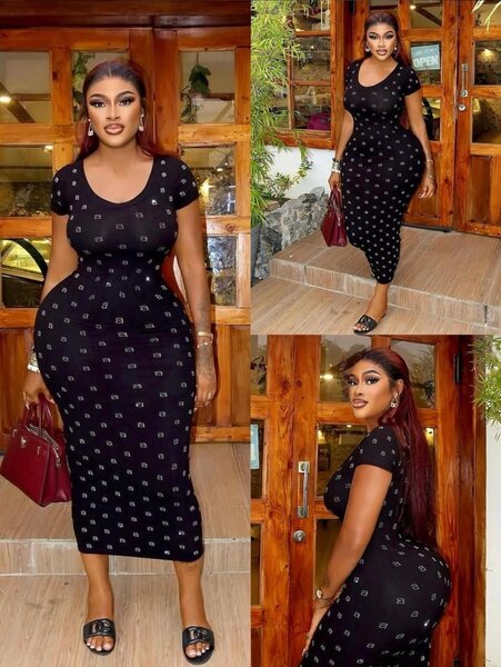 Robe longue moulante chic