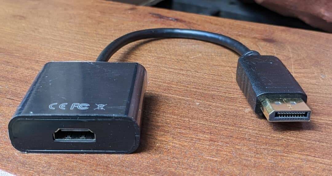 HDMI to display port adapter