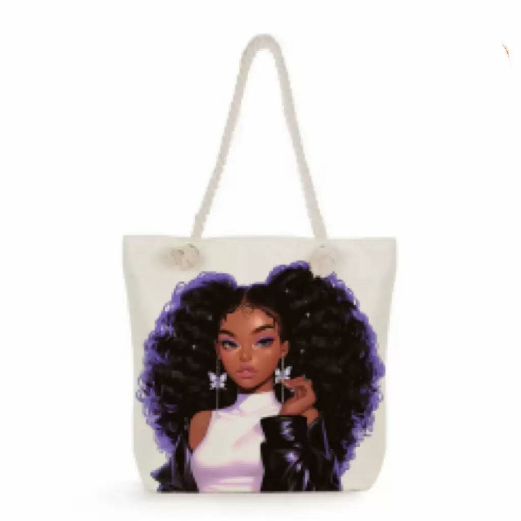 Sac cabas imprimé artistique