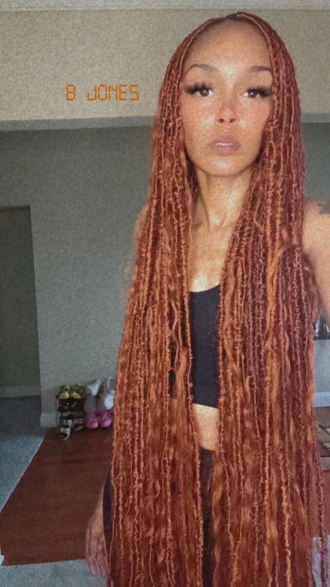 Extensions longues rousses