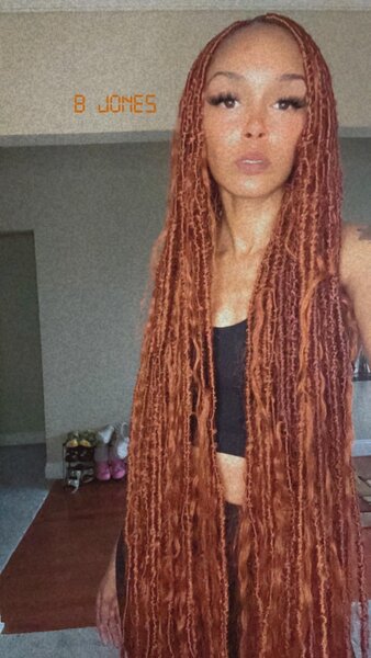 Extensions longues rousses