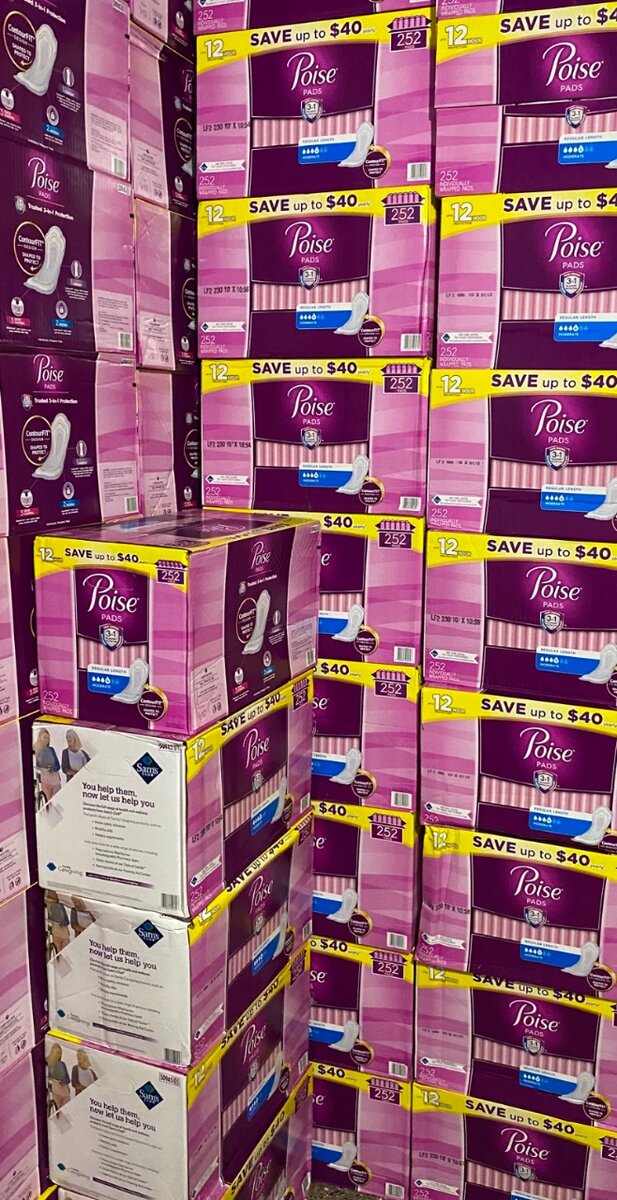 Poise pads sanitary pads