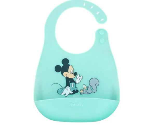 Baby Pure Silicone Plastic Waterproof Bib With Bowl