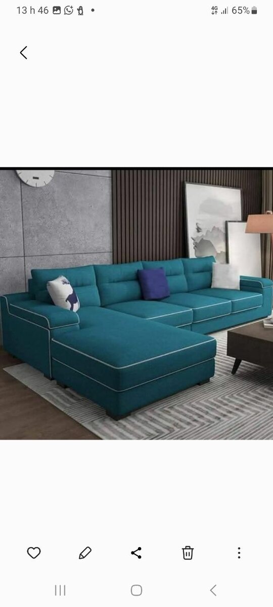 Canapé d'angle moderne