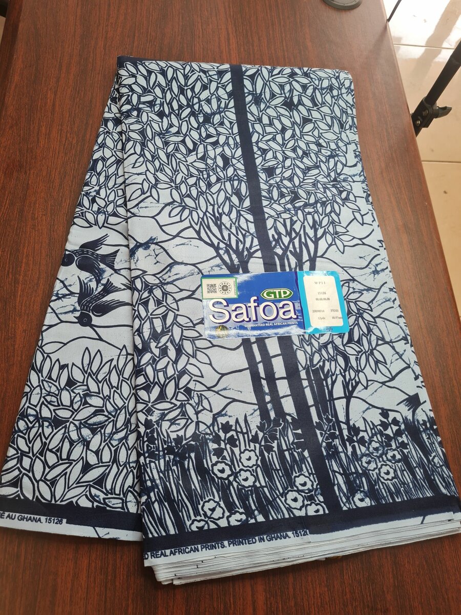 Safoa Indigo white