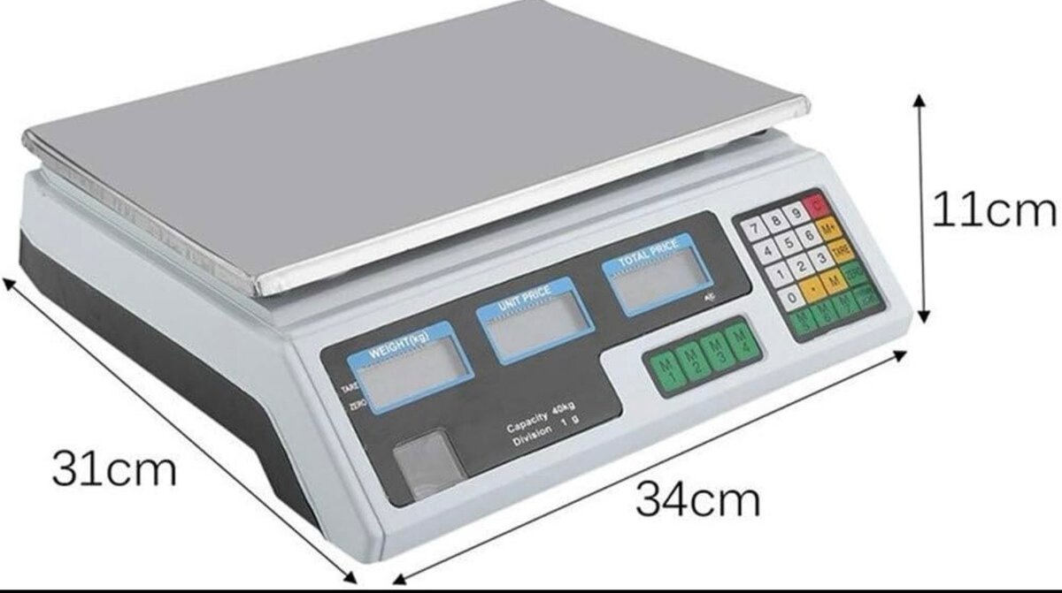 Balance électronique de calcul des prix 40 kg/2 g, numérique