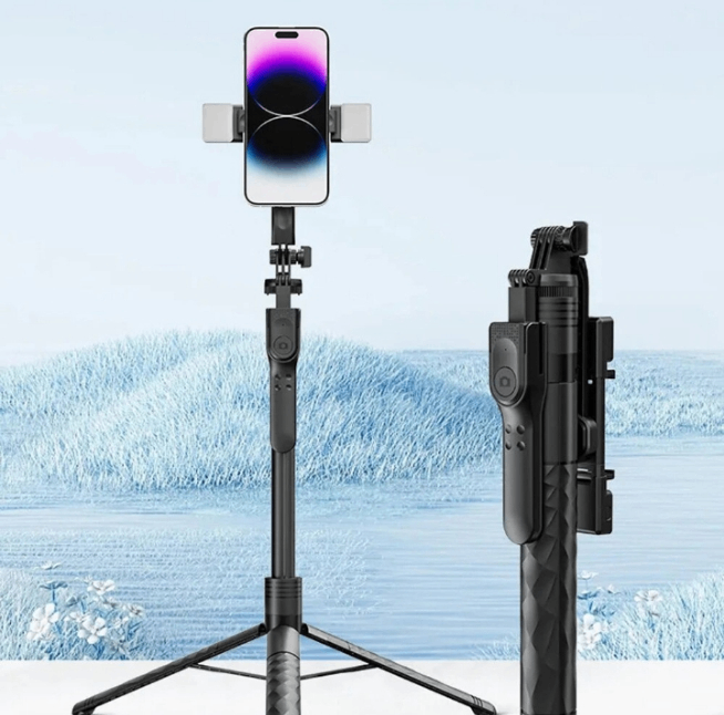 LED Tripod Bluetooth Selfie Strick Long