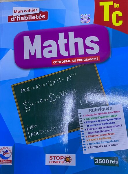 Cahier d'activités Maths