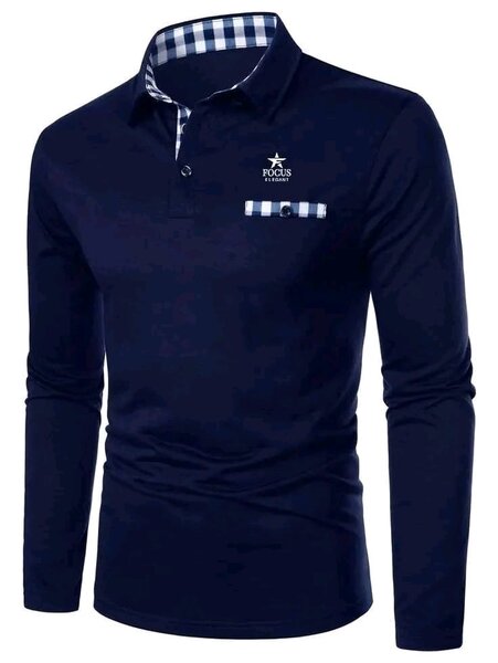 Polo homme à manches longues élégant