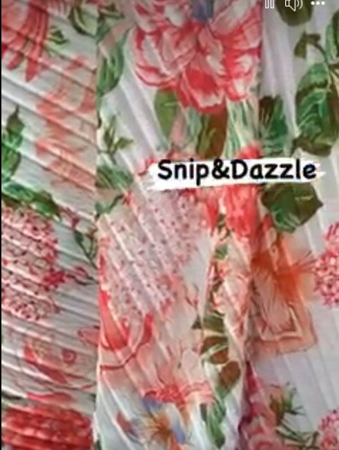 Our Designer Pleats are in Fabric is double length 