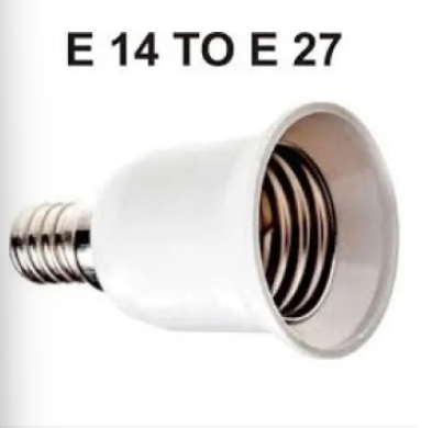 E14 to E27 Lamp Socket Converter Holder for LED Convert Small Screw to Large Screw