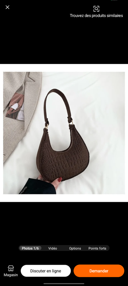 Sac à main élégant texturé