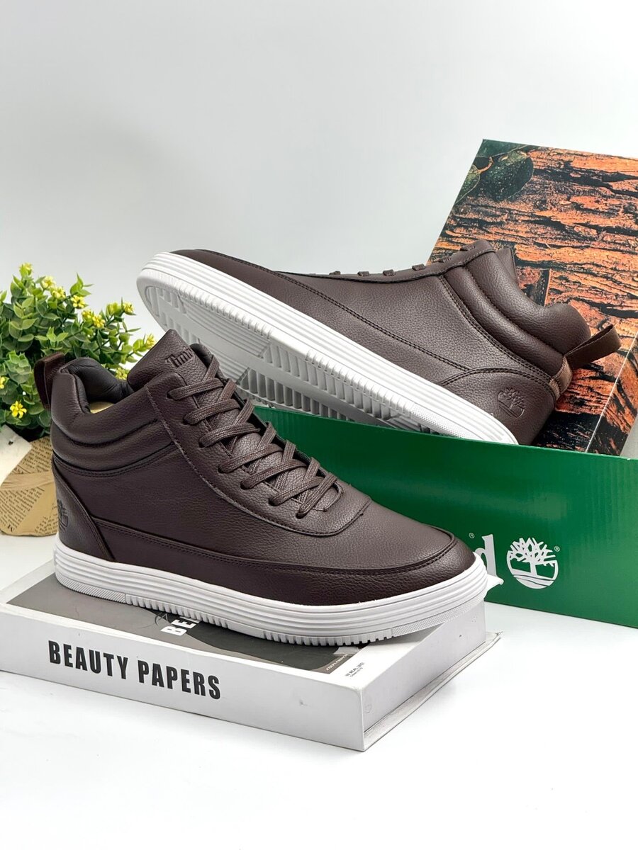 TIMBERLAND BOOT COFFE AND WHITE