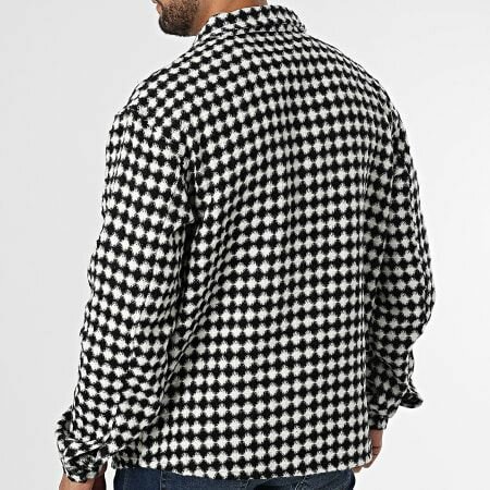 Veste en laine à carreaux homme