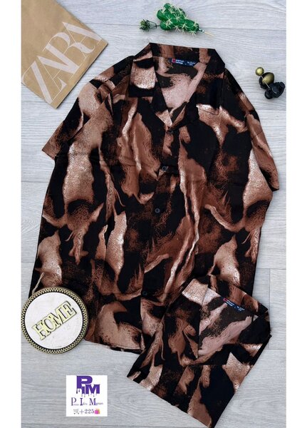 Ensemble de chemises et shorts imprimés