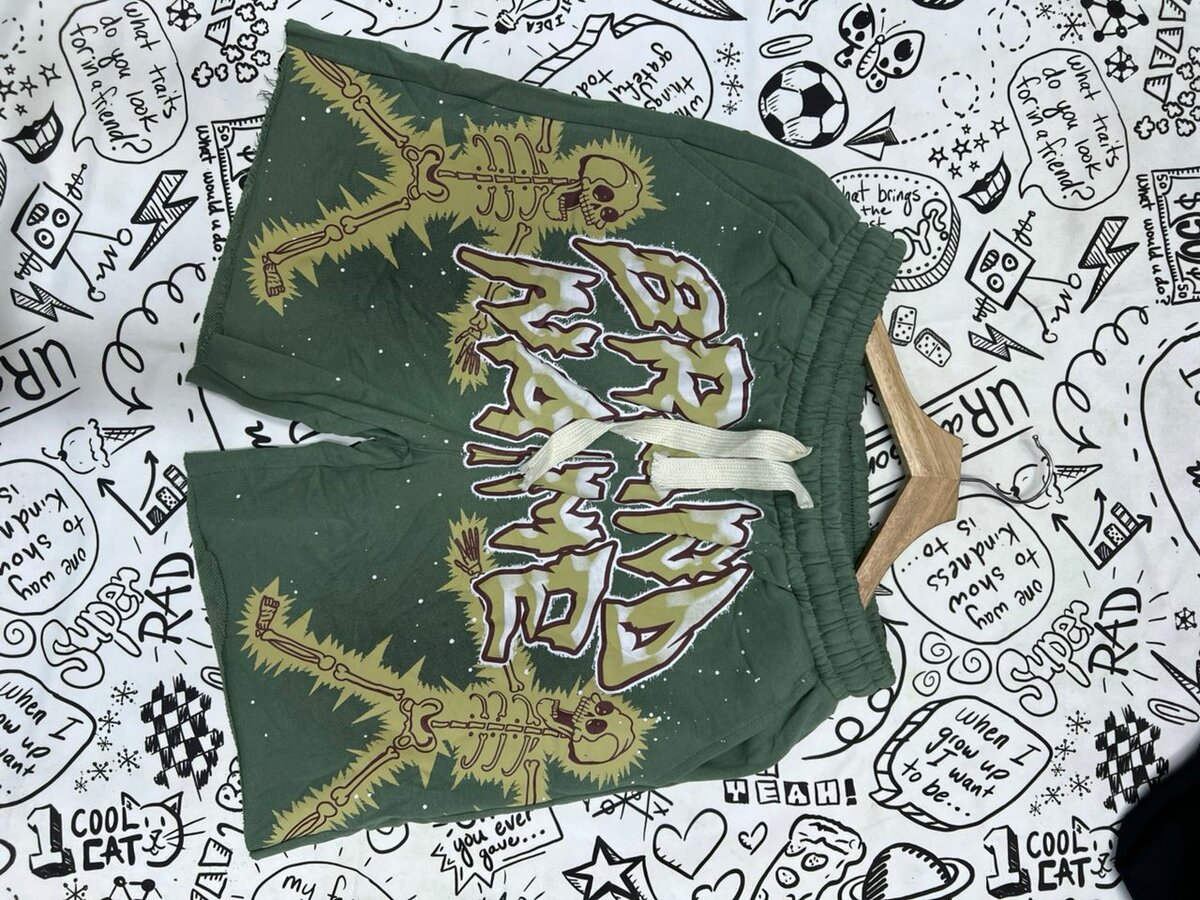 Short vert tendance imprimé