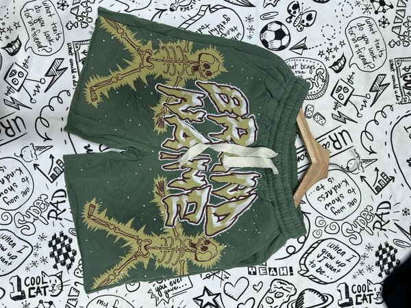 Short vert tendance imprimé