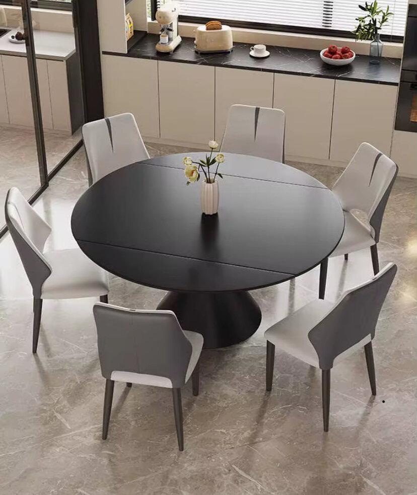 Table ronde extensible moderne