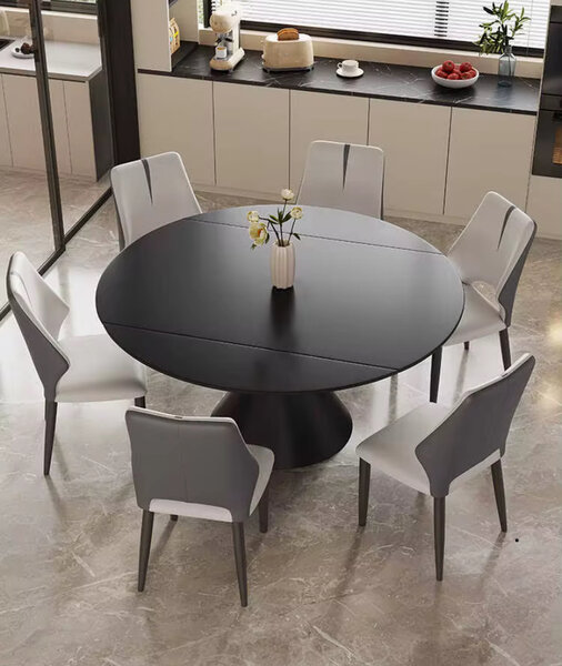 Table ronde extensible moderne