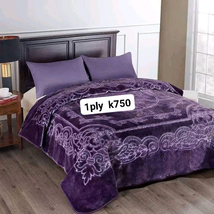 A set of beautiful bed linen dark purple