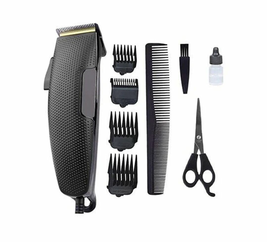 7W CORDED MEN HAIR CLIPPER WITH 4 HAIRCUT COMB 90152