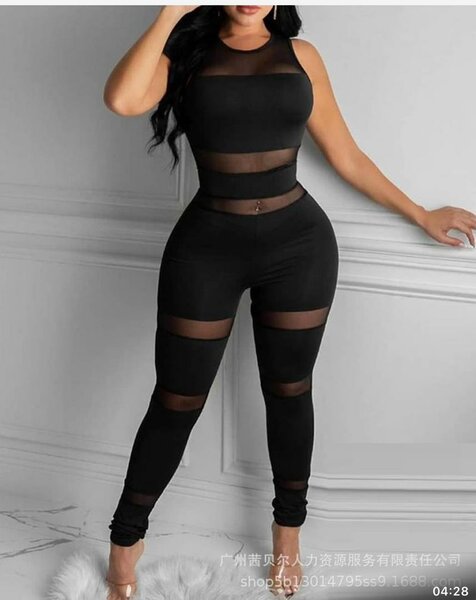 Combinaison noire sexy