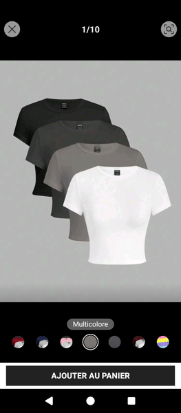 T-shirts basiques à l'unité