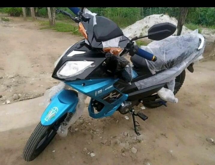 Moto city sport bleu