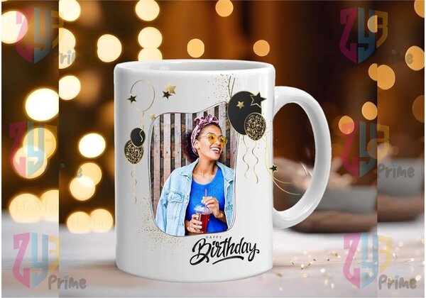 Tasse standard – Happy Birthday Deco Confettis