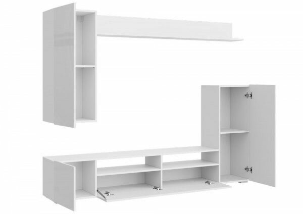 Гостиная СОЛО-15 Белый (Гладкий)/ Глянец Белый #205751