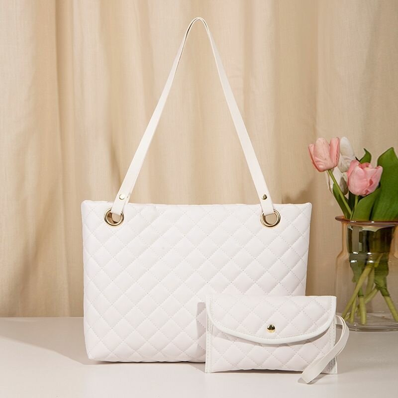 Ensemble sac à main matelassé