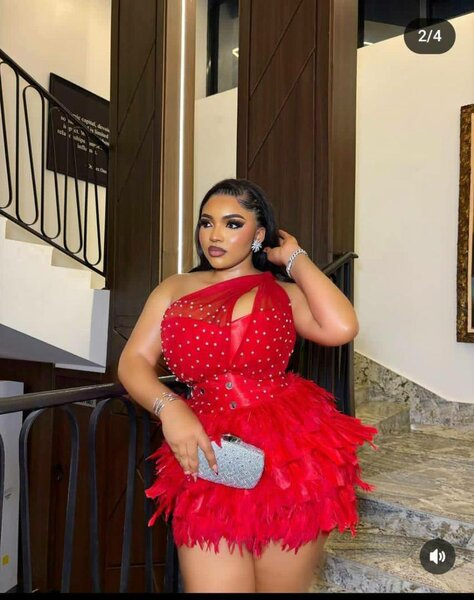 Robe soirée rouge glamour