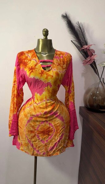 Robe bohème tie-dye