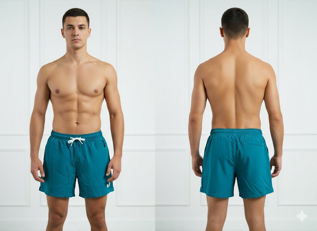 Short de sport  turquoise