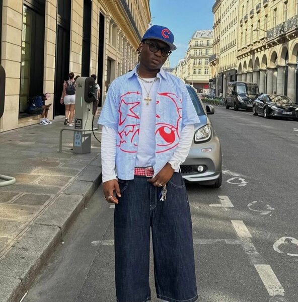 Chemise en lin imprimée