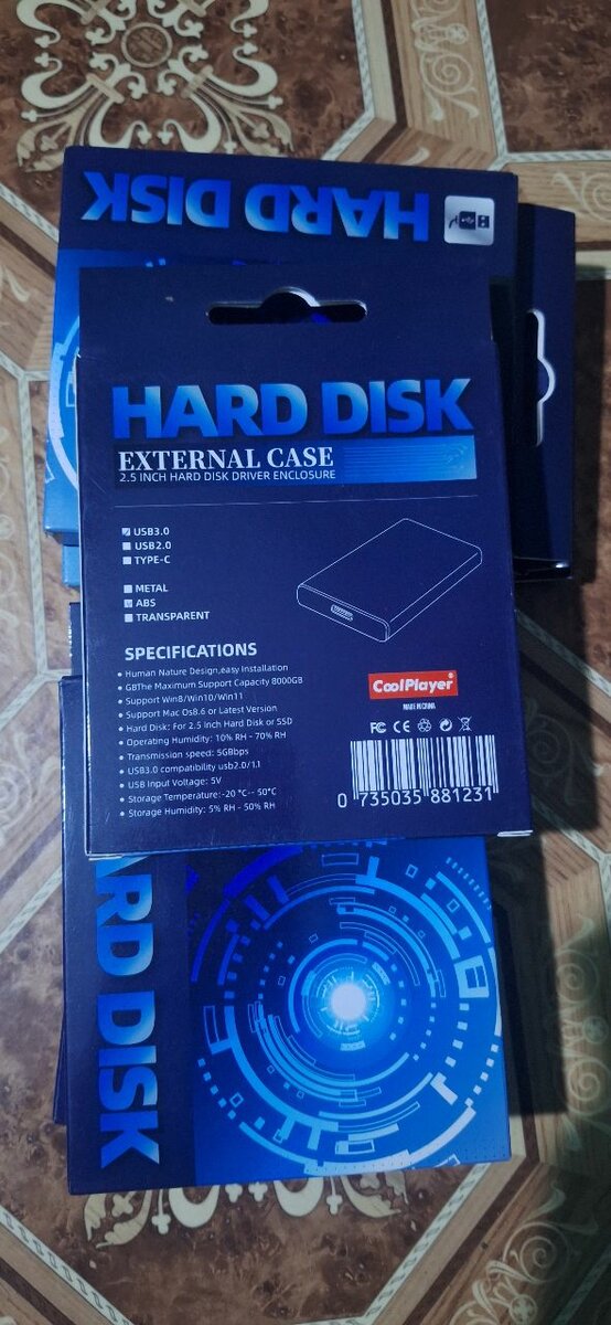Boîtier pour disque dur extern