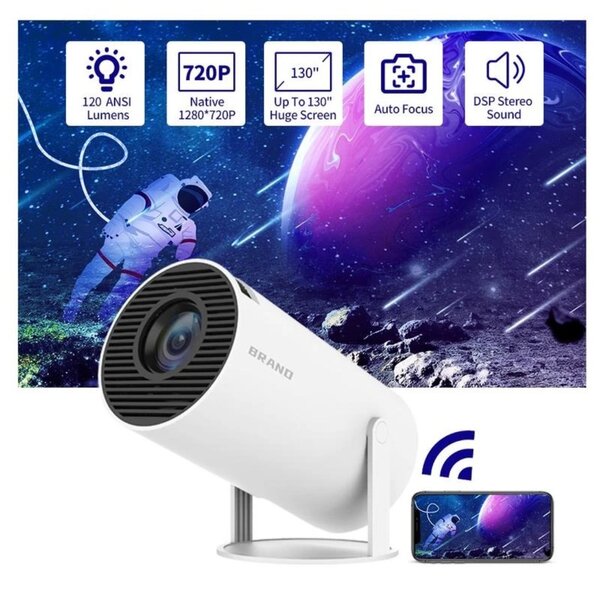 HY300 PROJECTEUR PORTABLE ANDROID 11.0 2.4G / 5G WIFI