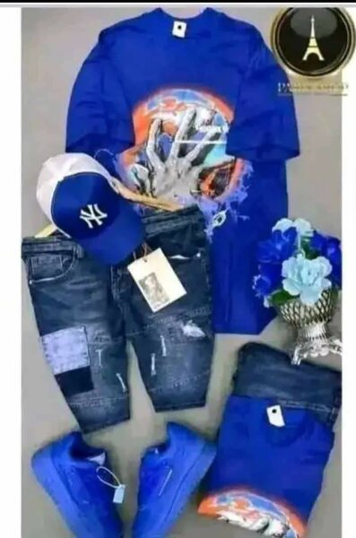 Ensemble décontracté bleu