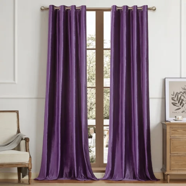 Rideaux occultants violets