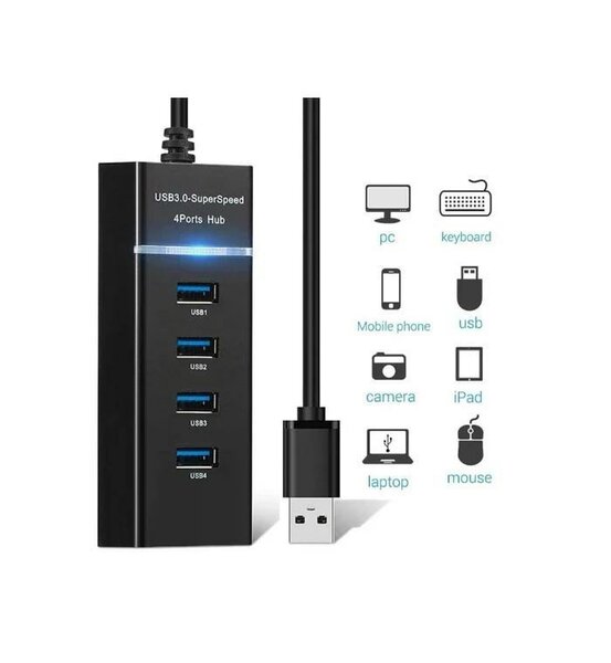 Hub USB 3.0 4 Ports SuperSpeed