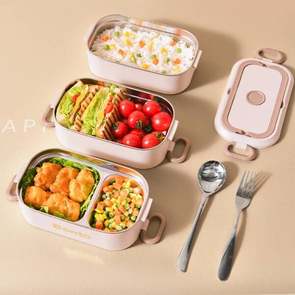 Boîte à lunch isolée en acier inoxydable