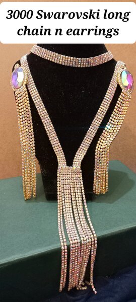 Swarovski necklace chain set