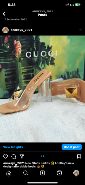 Ego triangle bottom heels